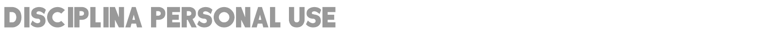 Disciplina font preview